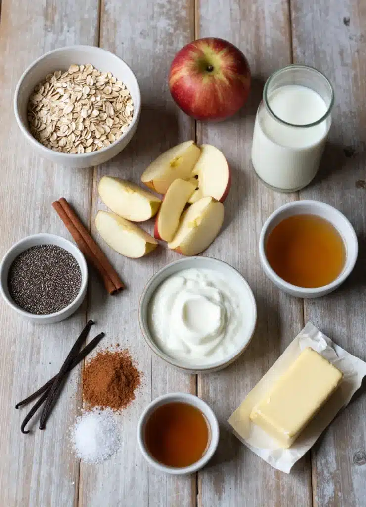 apple pie overnight oats