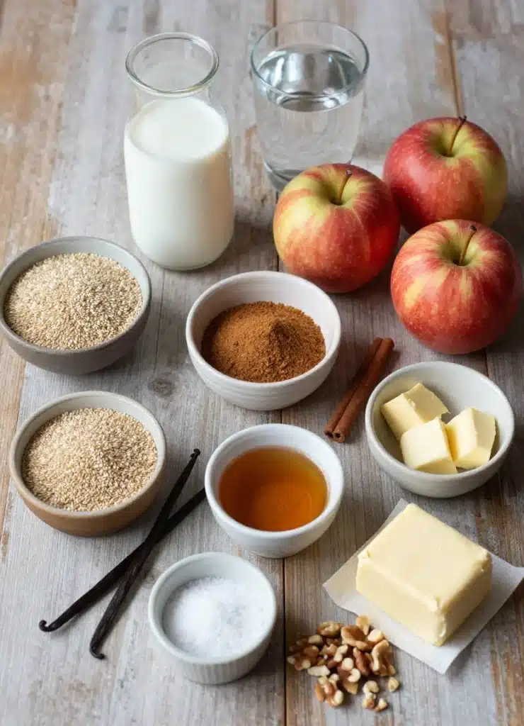 apples and cinnamon breakfast quinoa