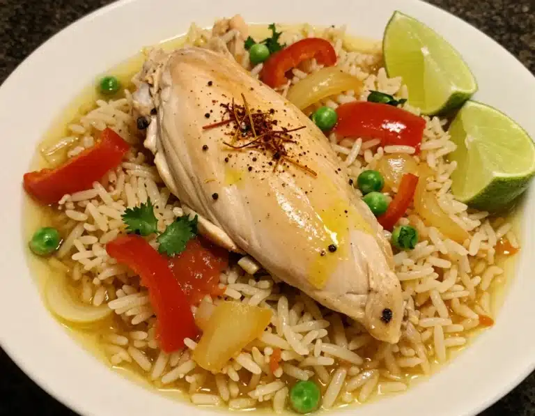 arroz con pollo lightened up