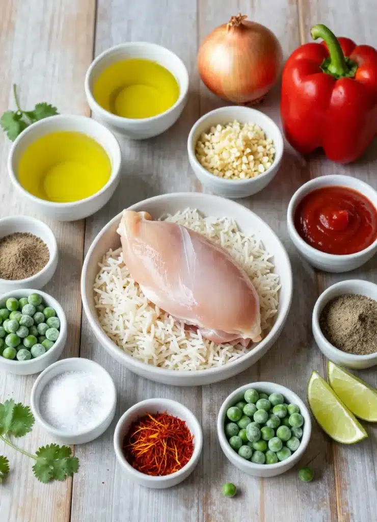 arroz con pollo lightened up