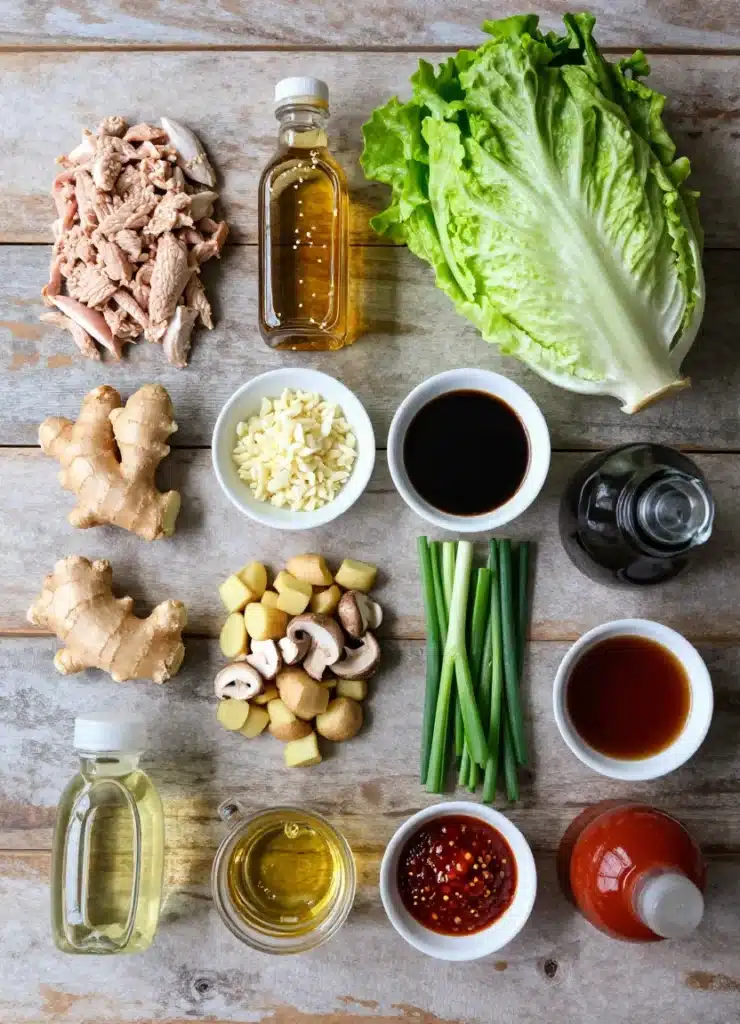 asian chicken lettuce wraps