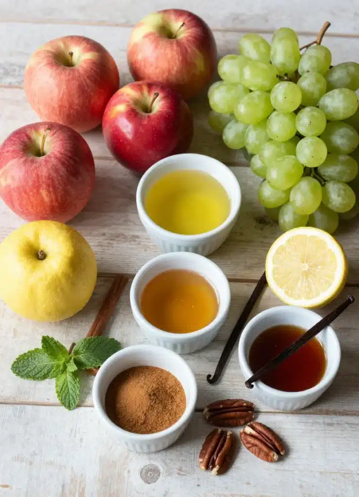 autumn apple and grape medley