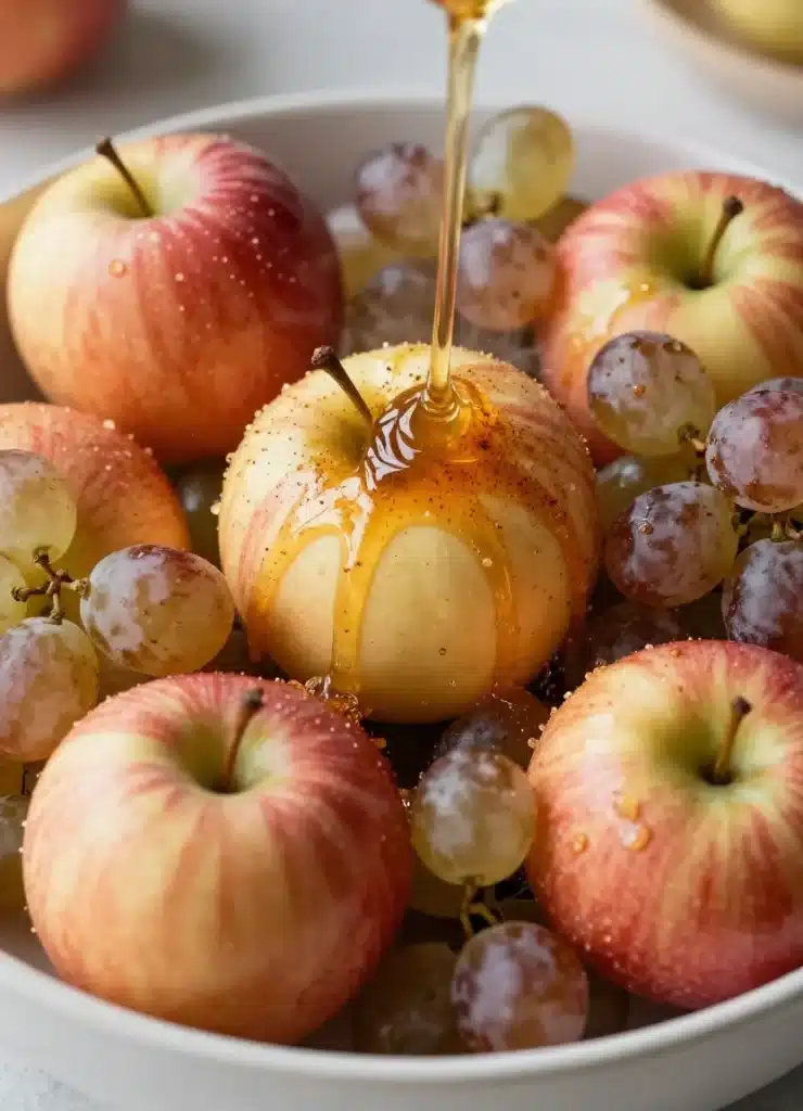 autumn apple and grape medley