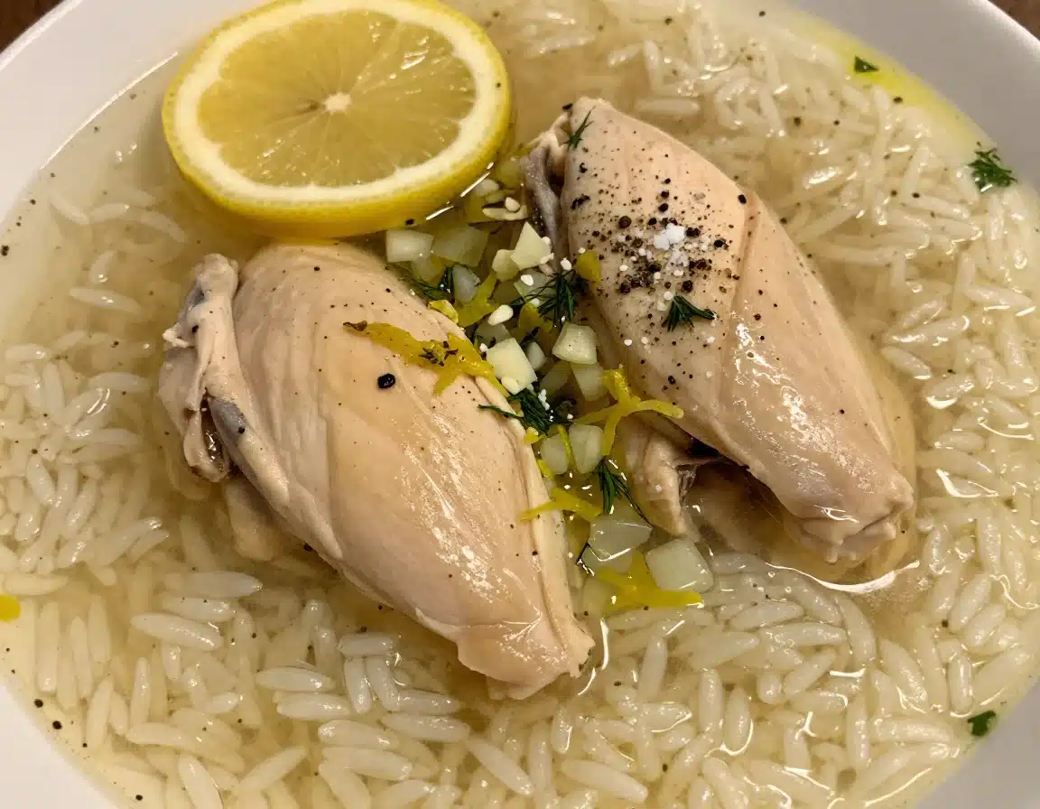 avgolemono chicken and rice soup