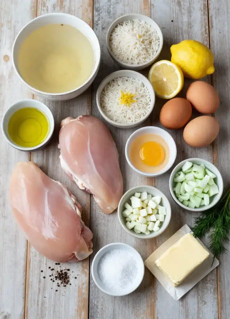 avgolemono chicken and rice soup