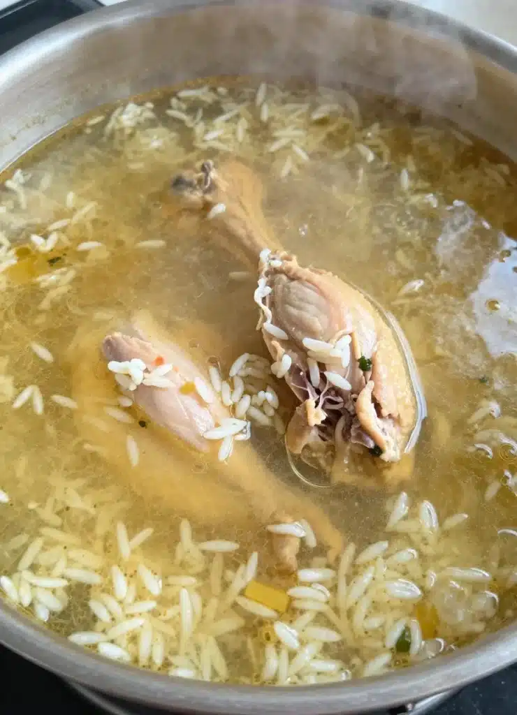 avgolemono chicken and rice soup