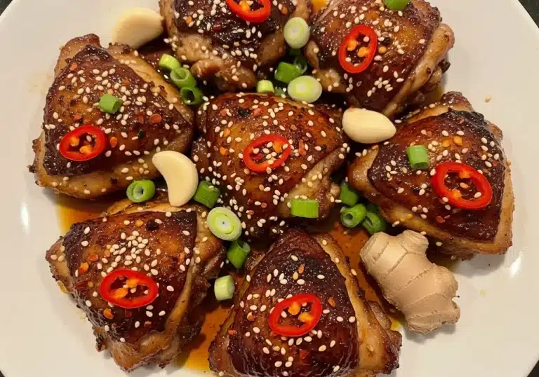 air fryer asian glazed boneless chicken thighs